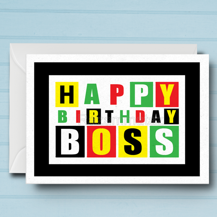 Boss Birthday Card